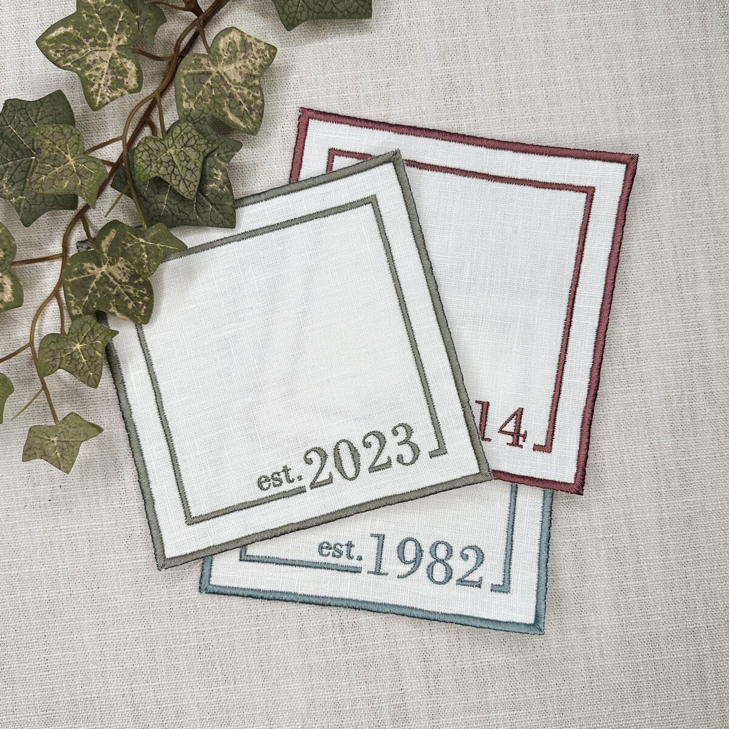Signature Date Cocktail Napkins