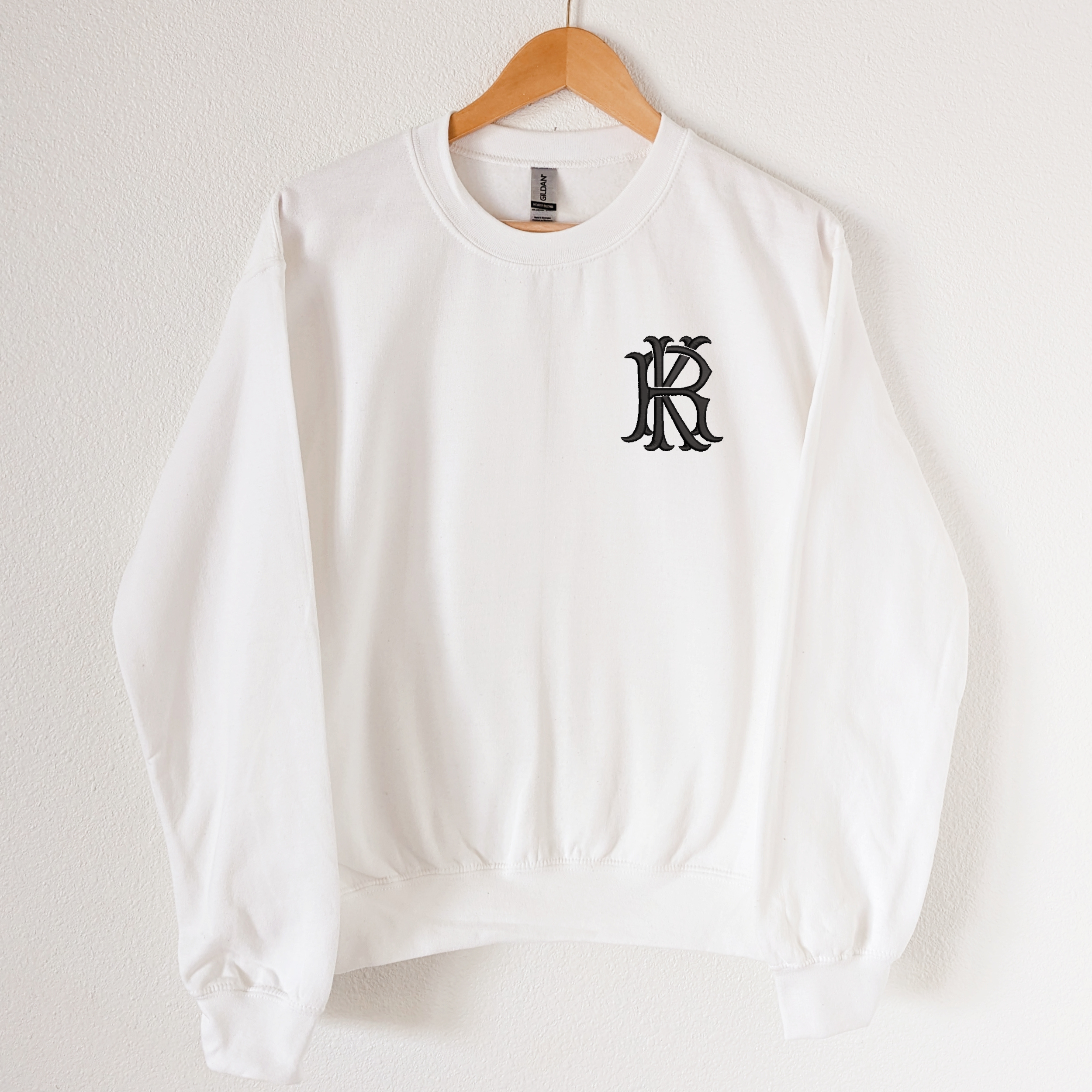 Monogram Sweatshirt – Embroidered Girl Monogram Sweatshirt – Embroidered Girl