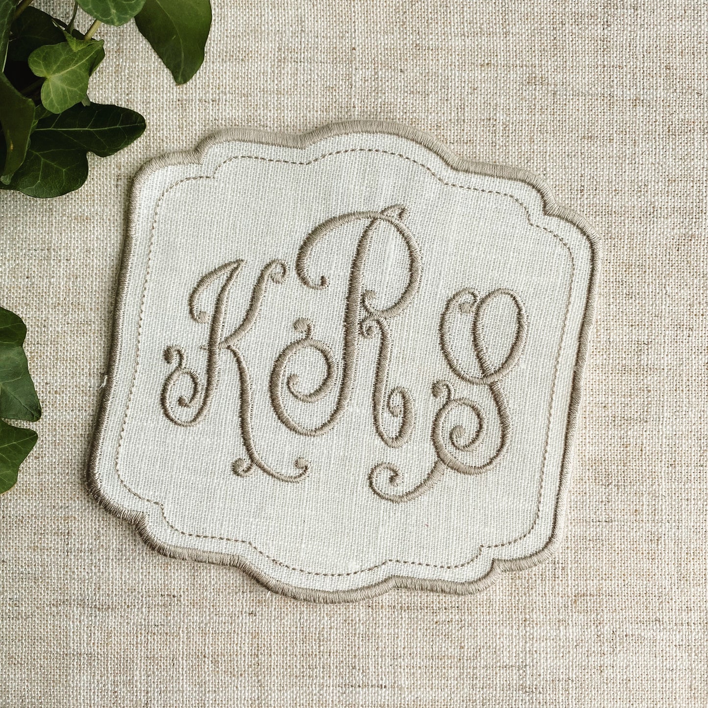 Scarlett Monogram Cocktail Napkins