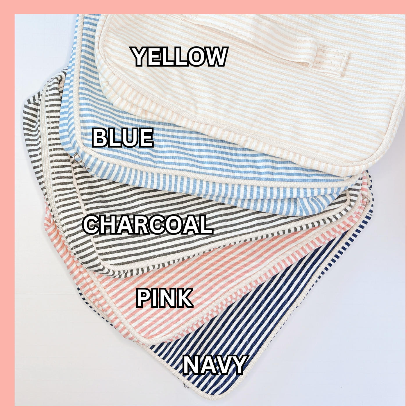 Stripe Travel Train Case