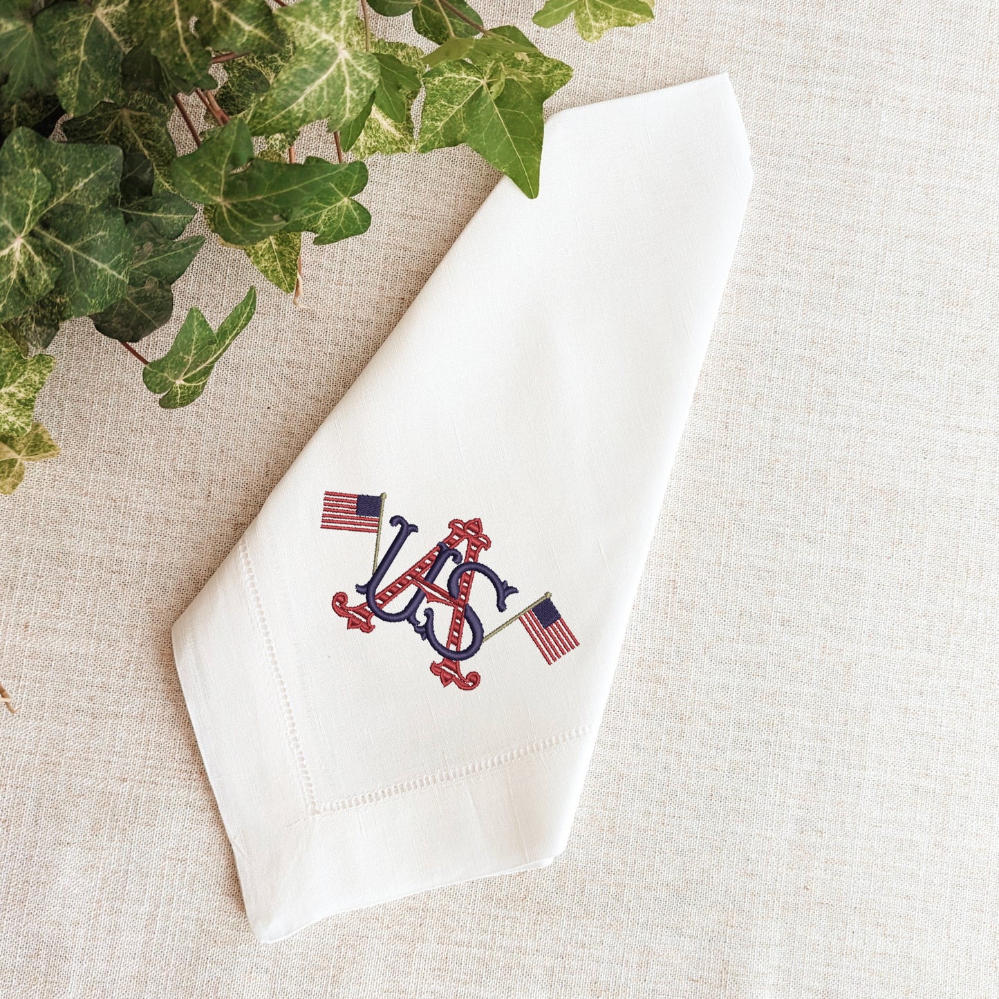 USA Hemstitch Dinner Napkins