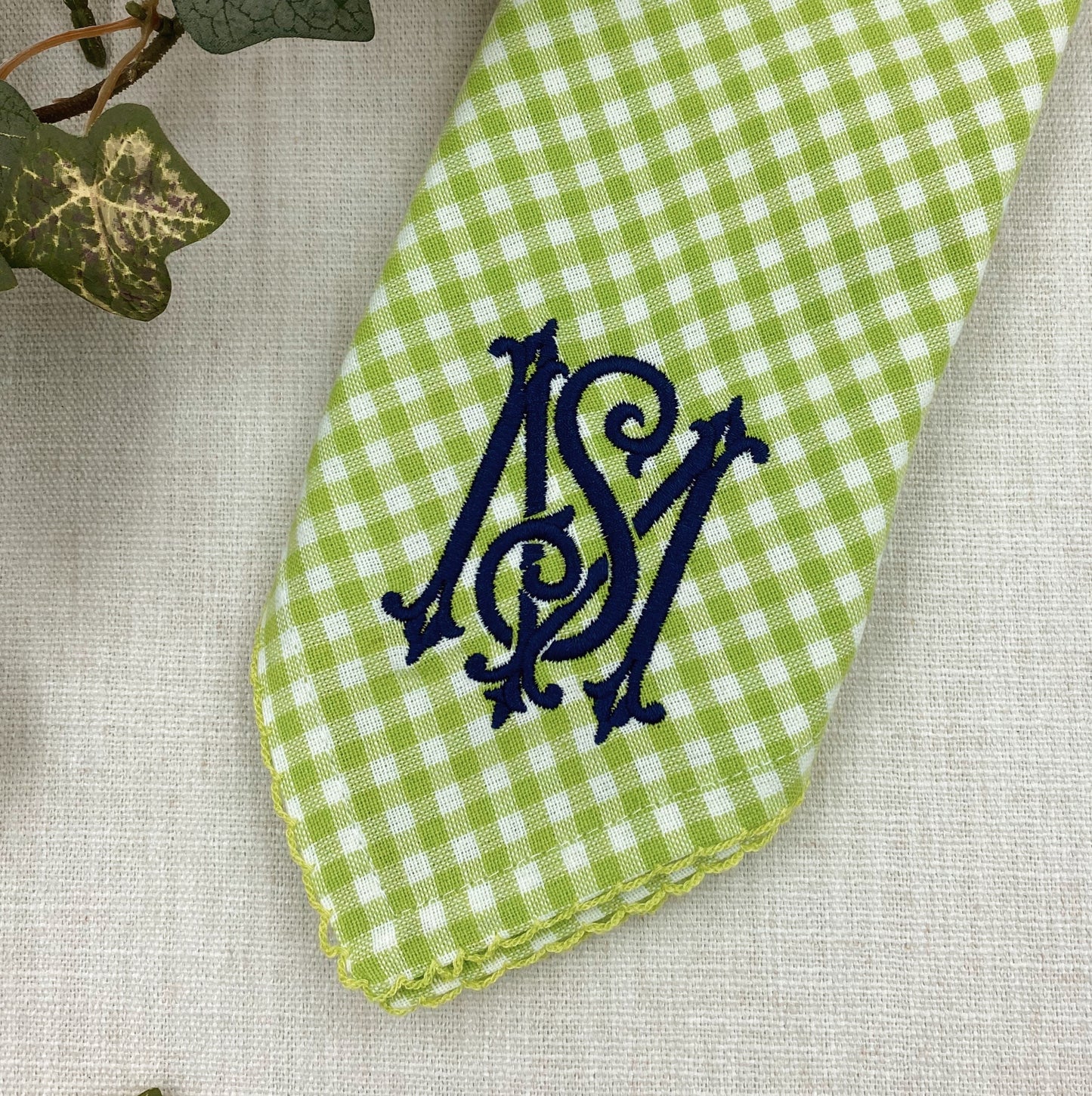 Gingham Dinner Napkins