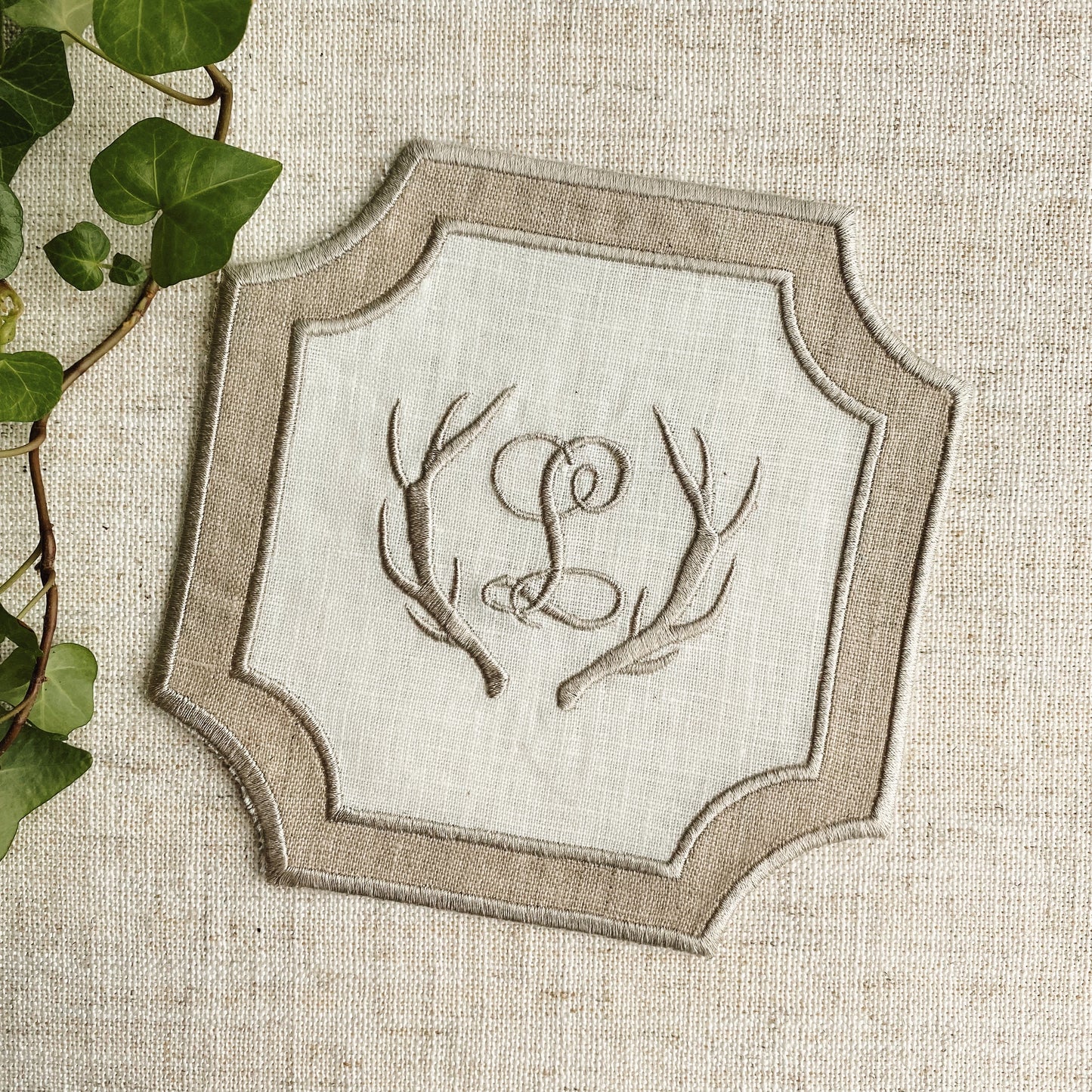 Antler Monogram Cocktail Napkins