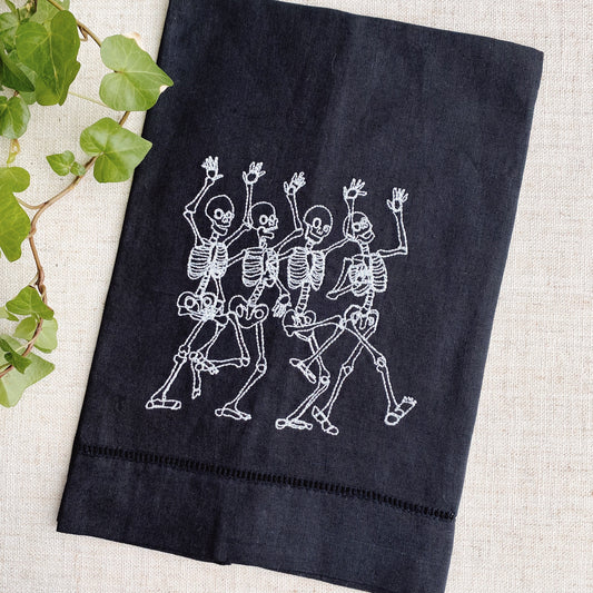 Dancing Skeleton Hand Towel