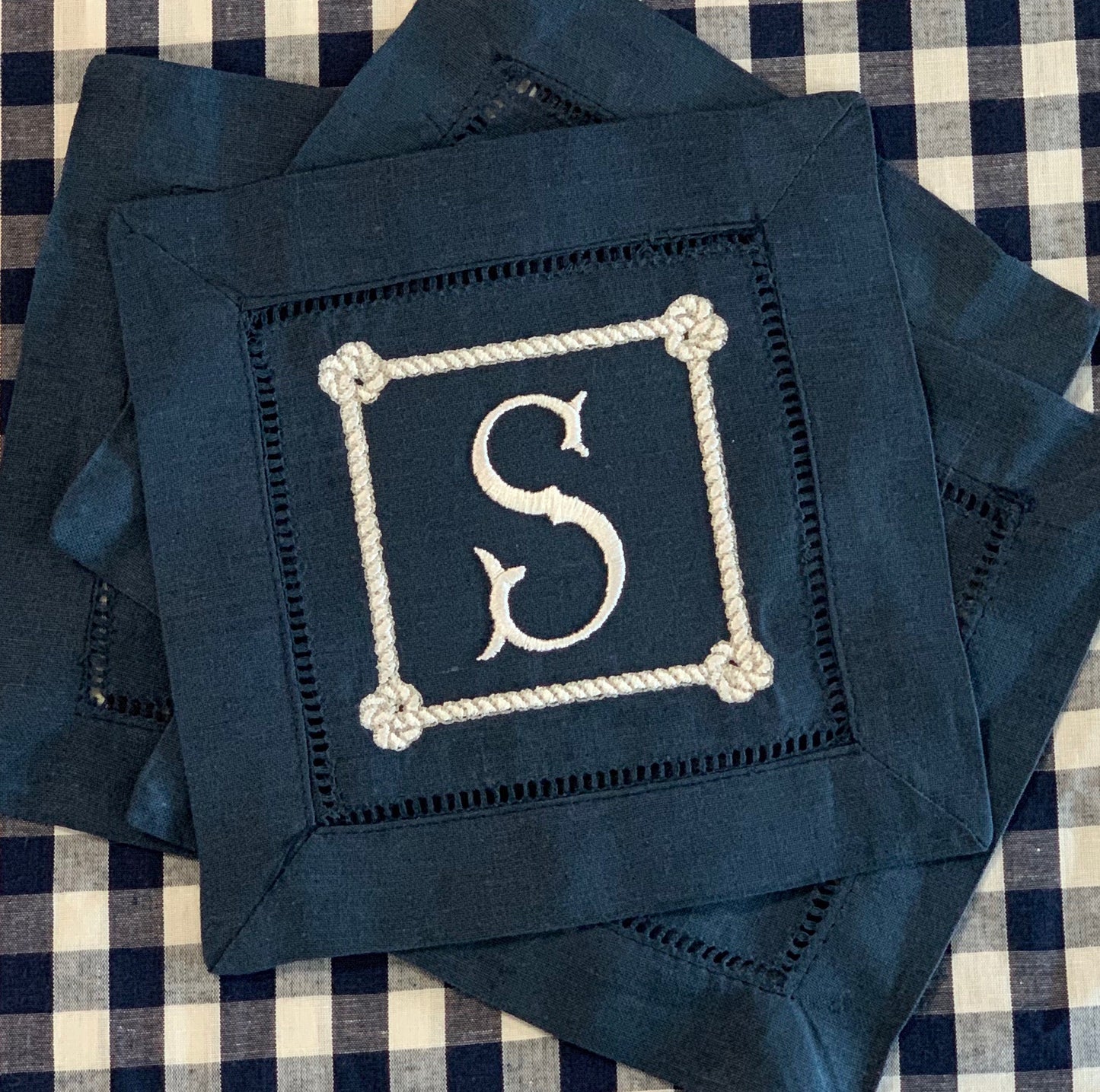 Nautical Navy Cocktail Napkins