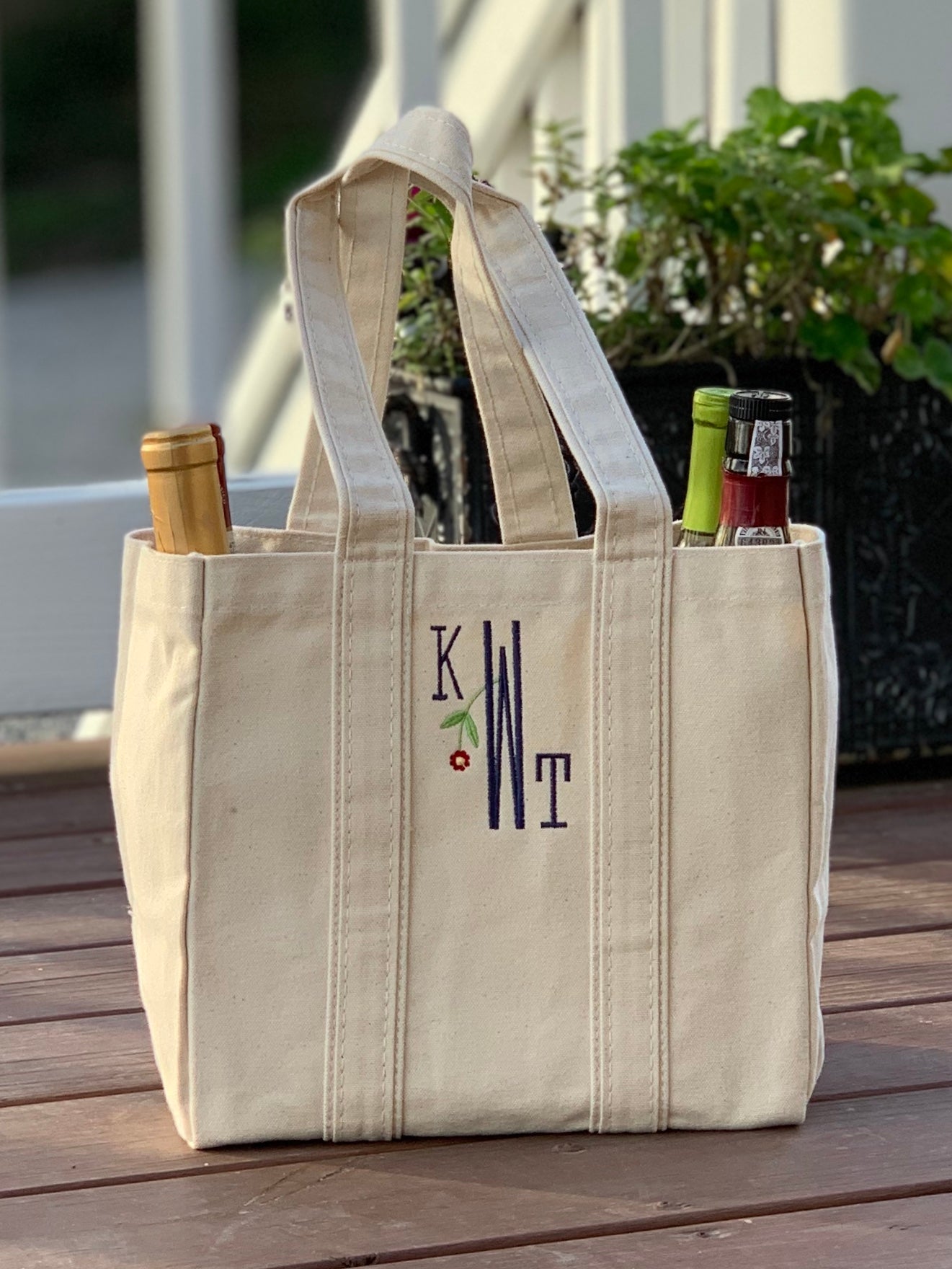 Four Bottle Wine Tote Bag