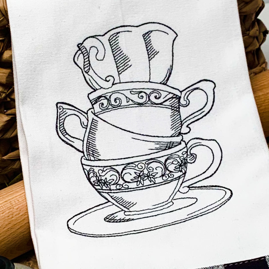 Tea Cup Tea Towel