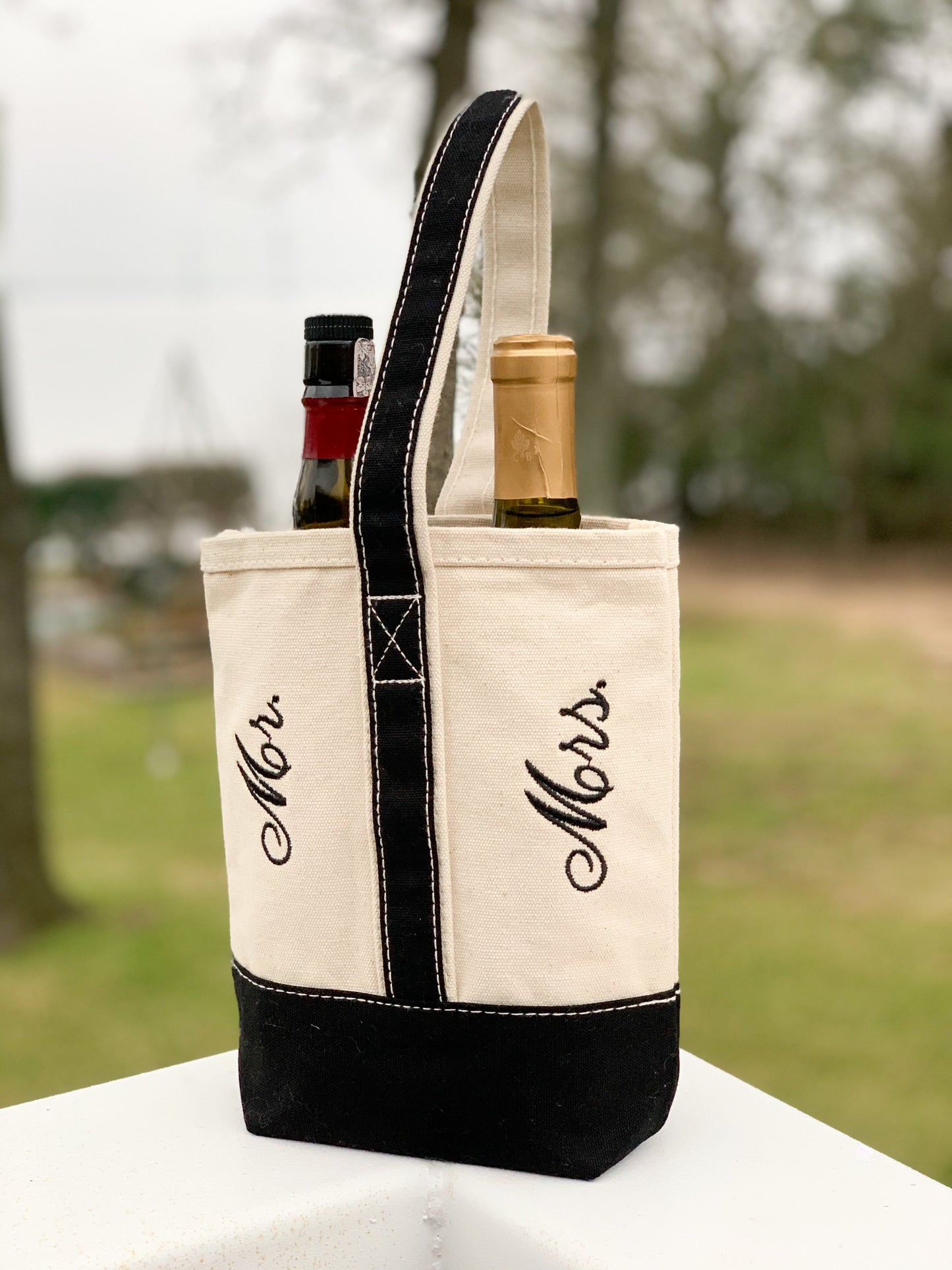 Two Bottle Wine Tote Bag