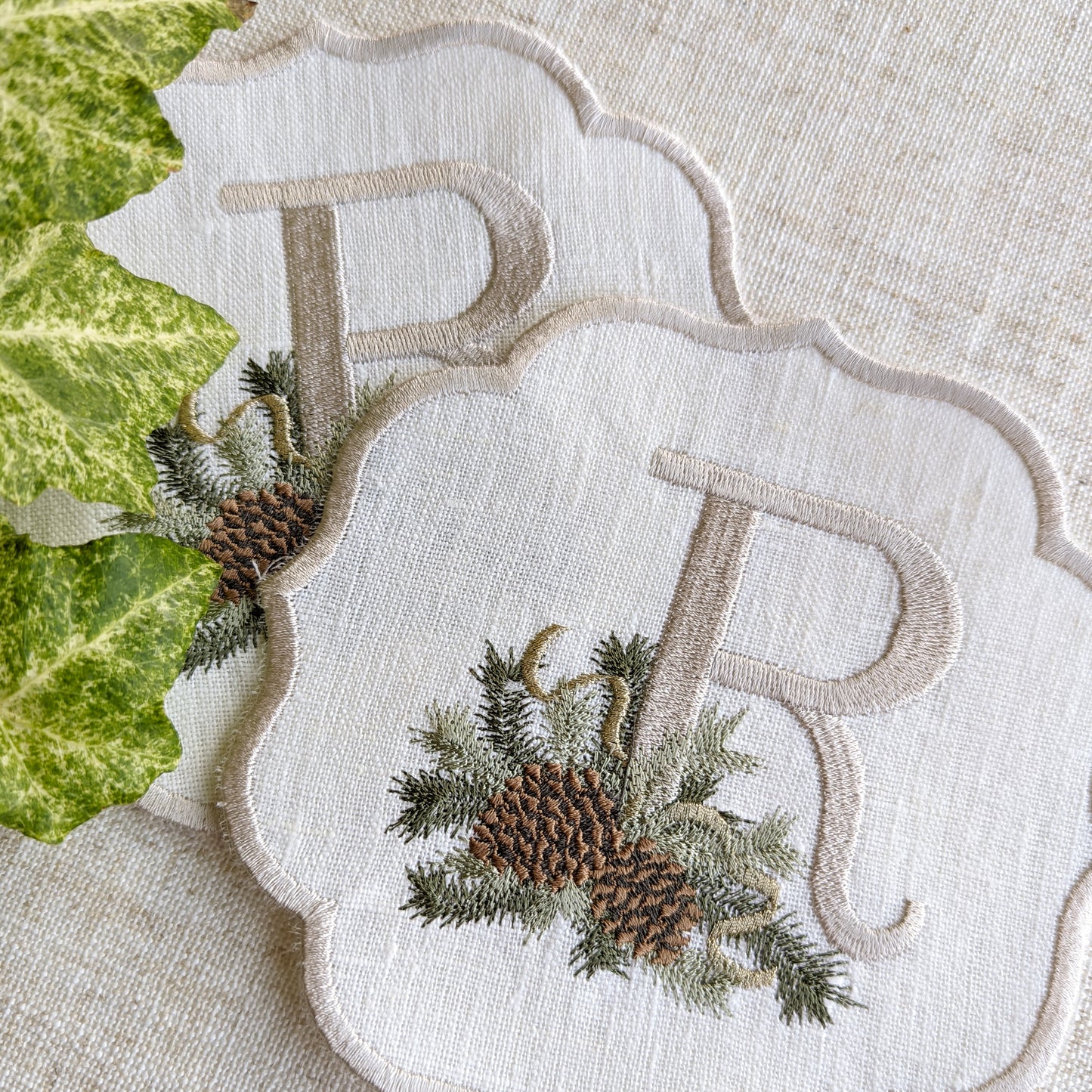 Holiday Pinecone Cocktail Napkins