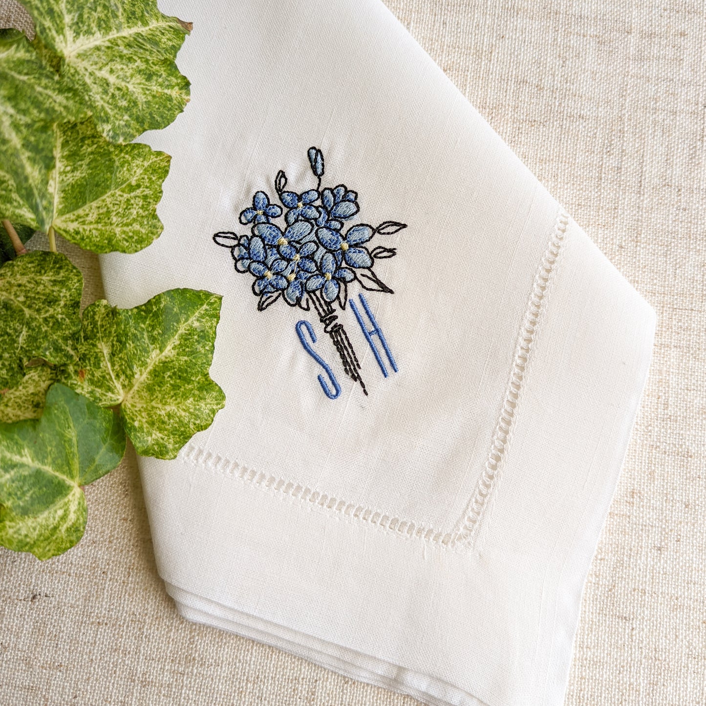 Forget Me Not Dinner Napkins
