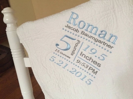 Personalized Baby Quilt