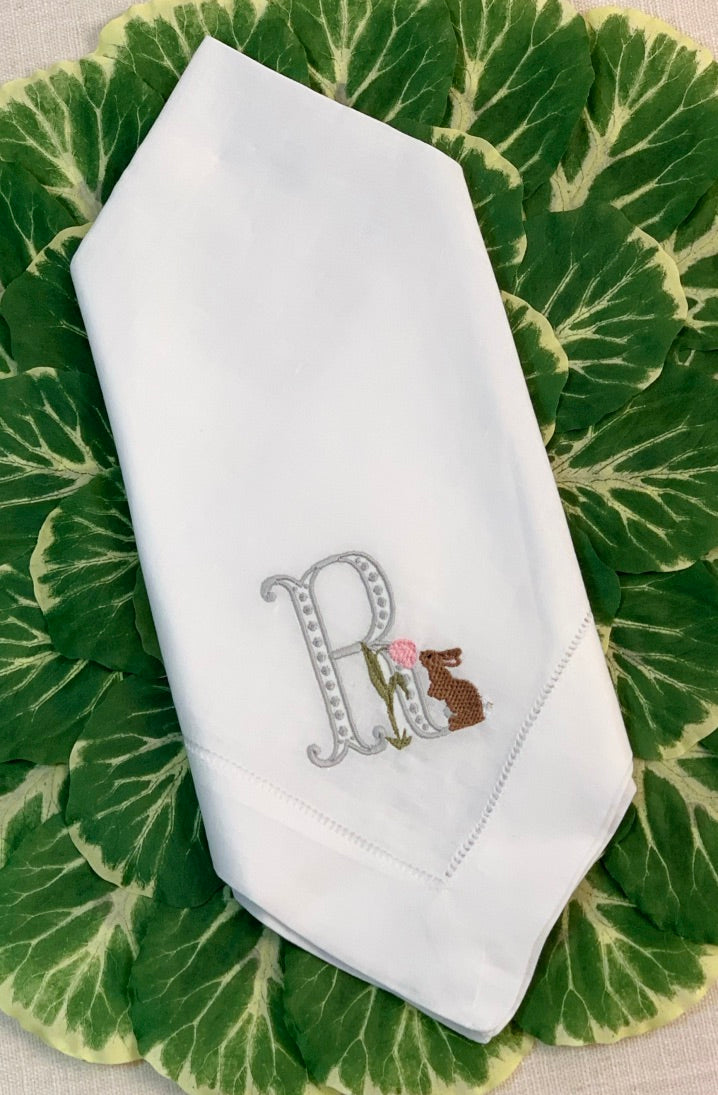 Easter Linen Dinner Napkins
