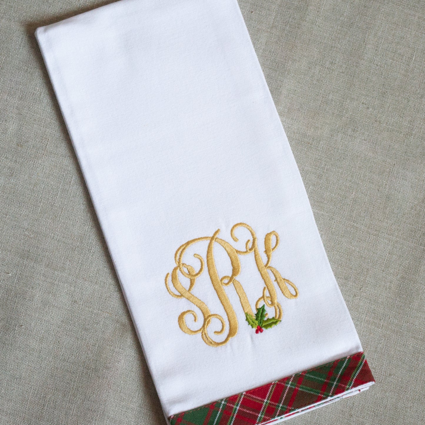 Holiday Holly Kitchen Towel