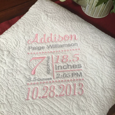 Personalized Baby Quilt